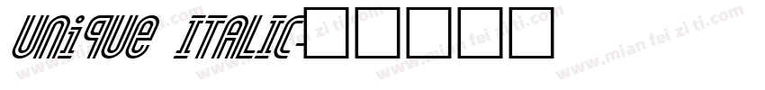 Unique ITALIC字体转换